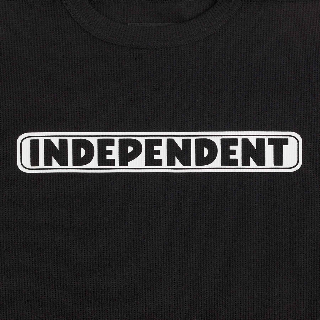 Independent Bar Logo Thermal Long Sleeve Shirt (Black)