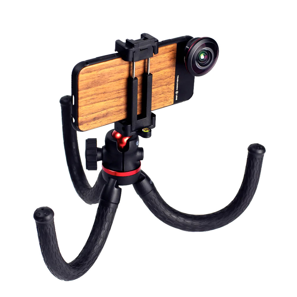 Trabajando Octopus Tripod / Skate Filming Handle With Phone Attachment