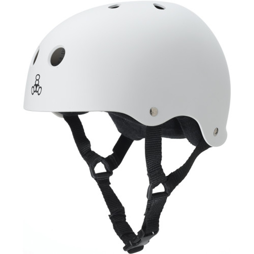 Triple Eight Sweatsaver Rubber Helmet White