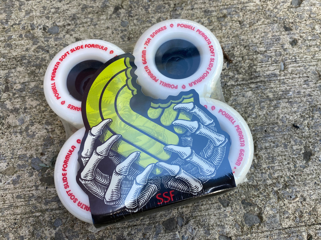 Powell Peralta Snakes 66mm 75a White Wheels 4 pk