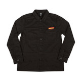 Santa Cruz Flaming Oval Dot Over Shirt Jacket (Black)