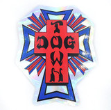 Dogtown Sticker Holographic Cross Logo (USA)