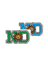 New Deal N*D Logo Stickers (Two )