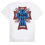 Dogtown Cross Logo T-Shirt (White/Red/Gray)