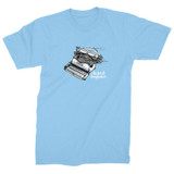 StrangeLove Typewriter T-Shirt (Electric Blue)