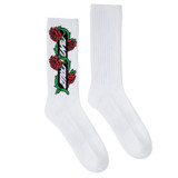 Santa Cruz Dressen Roses Vine Crew Socks White (1 pair)