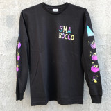 SMA Santa Monica Airlines Rocco Tumble Long Sleeve Shirt (Black)