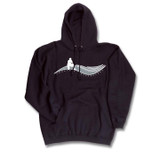 Shorty's Muska Wave Logo Pullover Hooded Sweatshirt LIMITED SIZES (Black)