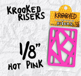 Krooked Riser Pads 1/8" (Hot Pink)