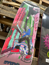 New Deal Sargent Neon Invader SLICK Old School Reissue Deck 9.3" x 31.9"