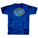 Santa Cruz Split Hand Broken Dot T-Shirt (Royal/Navy Cloud Wash)