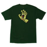 Santa Cruz Screaming Hand T-Shirt (Forest Green/Neon)