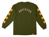 Spitfire Wheels Old E Bighead Long Sleeve Shirt (Green)