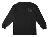 Antihero Lil' Pigeon Embroidered Long Sleeve Shirt ONLY MEDIUM LEFT (Black)