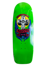 Dogtown OG Bull Dog 70s Rider Deck 10" x 30.575" - Lime Green Full Dip