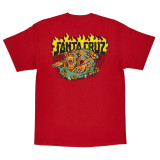 Salba Tiger Redux Mens Santa Cruz T-Shirt (Rich Red)