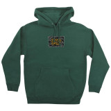 Knox Firepeit Dot Faces Mens Santa Cruz Hoodie Sweatshirt (Alpine Green)