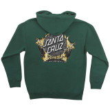 Knox Firepeit Dot Faces Mens Santa Cruz Hoodie Sweatshirt (Alpine Green)