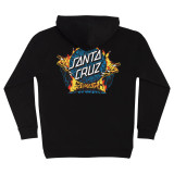 Knox Firepeit Dot Faces Mens Santa Cruz Hoodie Sweatshirt (Black)