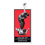 John and Jeff "FOREVER" Skateboarding Hall of Fame Special Edition Sticker RED