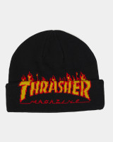 Thrasher Magazine Flame Fold Beanie (Black) Thrasher Magazine Flame Fold Beanie (Black)