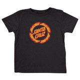 Santa Cruz Flame Ringed Dot Midweight YOUTH T-Shirt (Black) Santa Cruz Flame Ringed Dot Midweight YOUTH T-Shirt (Black)