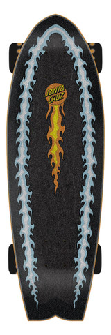 Santa Cruz Flaming Dice Dot 8.81in x 27.69in Shark Cruzer 
