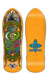 **PRE ORDER**Old School SMA JESSE MARTINEZ SNAKE Skateboard Deck (Orange Dip)