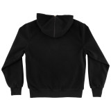 Drop Out Mens Creature Hooded Varsity Jacket (Black)