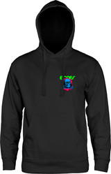 Powell Peralta Ripper Hooded Sweatshirt Mid Weight Blacklight Black
