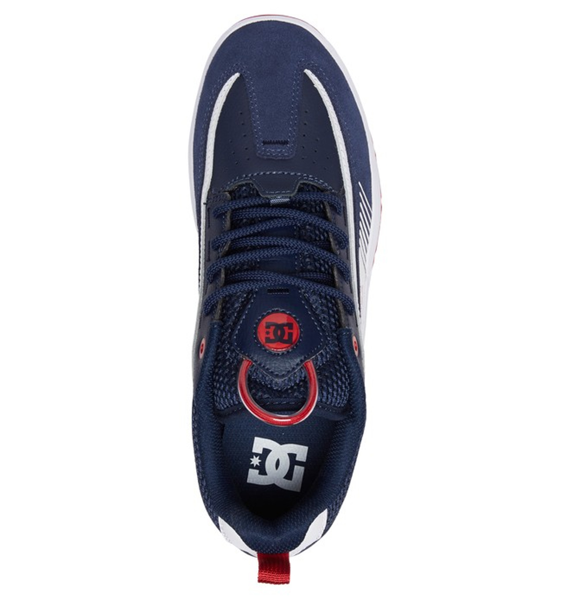 DC Legacy 98 Slim Navy White Shoes FREE 