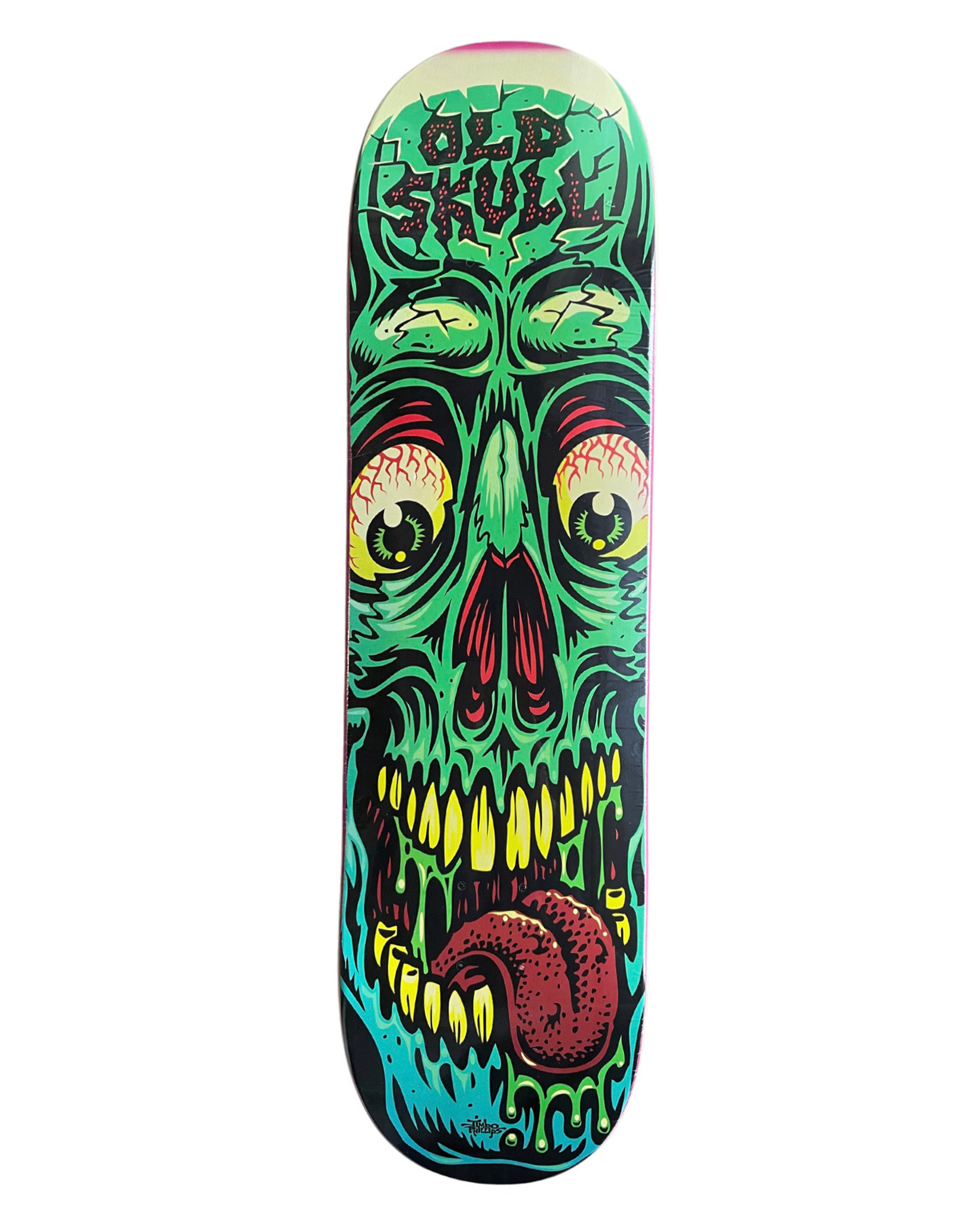 De Zegenen horizon Old Skull Skateboards Skull One Skateboard Deck Jimbo Skull