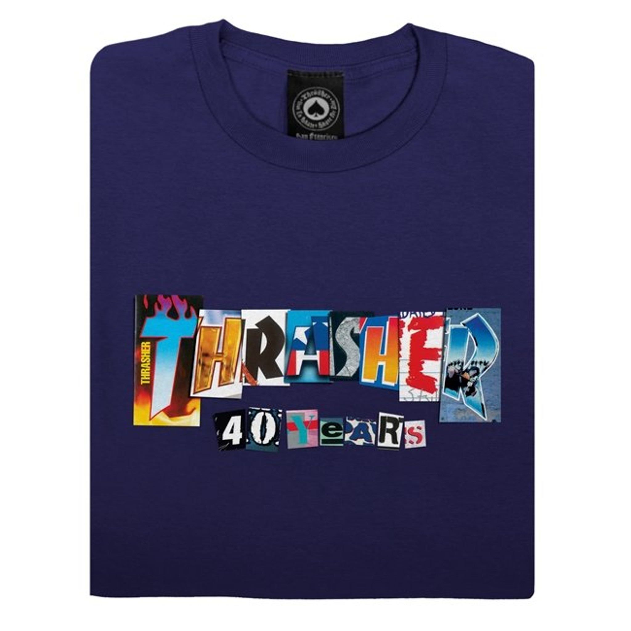 Thrasher Magazine 40 YEARS T-Shirt (Navy)