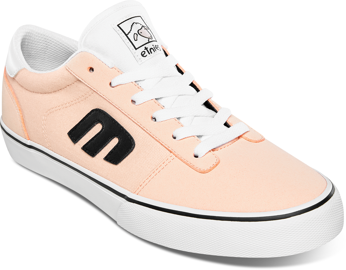 Pink Mens Etnies Skate Shoes Etnies RCT LS Schuh Black Pink Ayakkabı