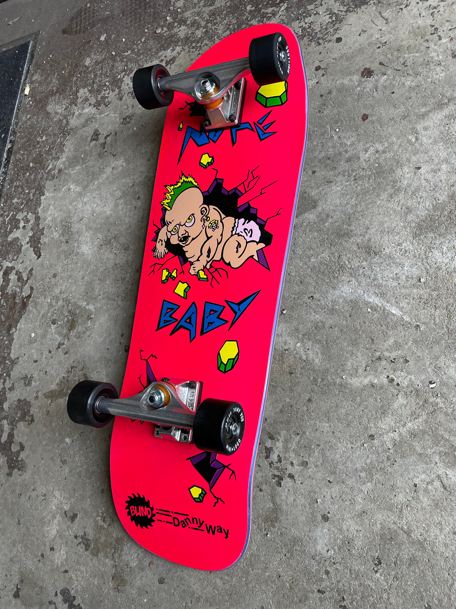 Blind Danny Way Nuke Baby Old School Reissue Complete Skateboard