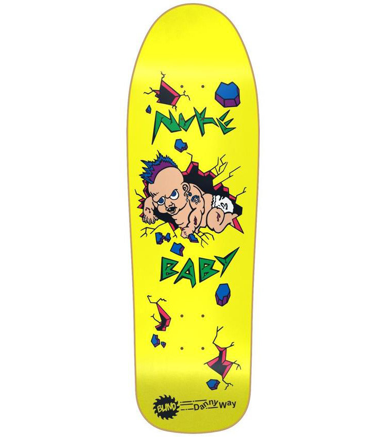 Blind Danny Way Nuke Baby Old School Reissue Skateboard Deck