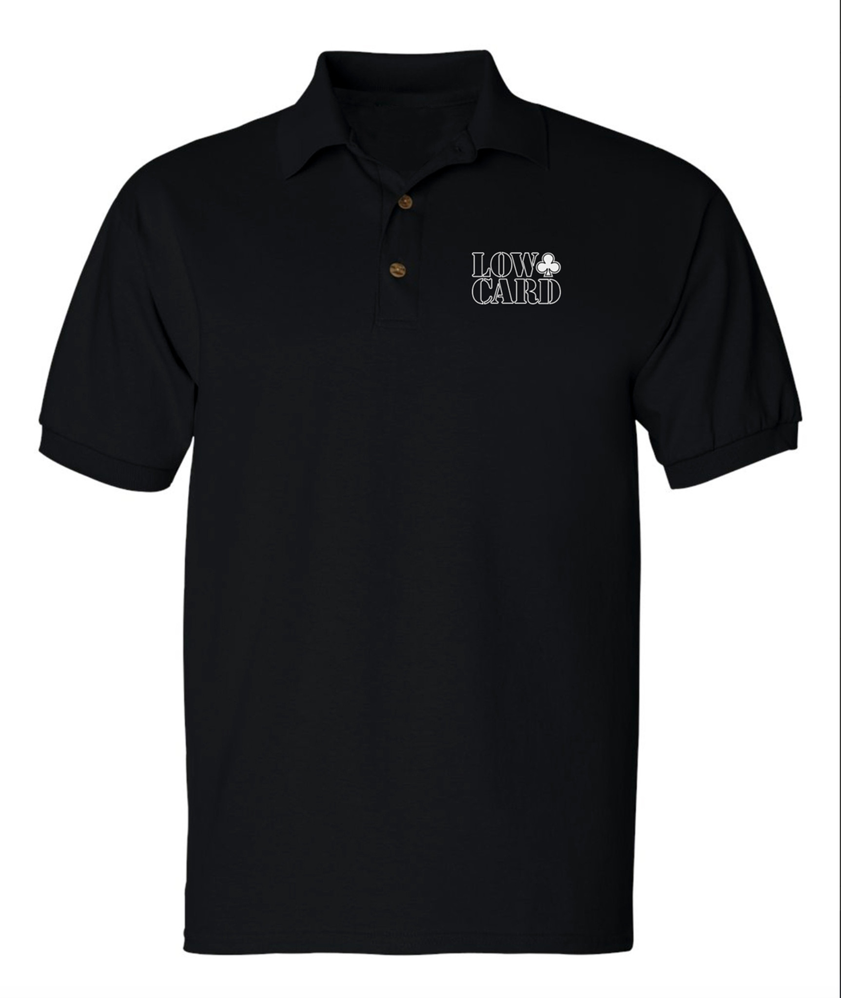 Lowcard Woods Polo T-Shirt Black