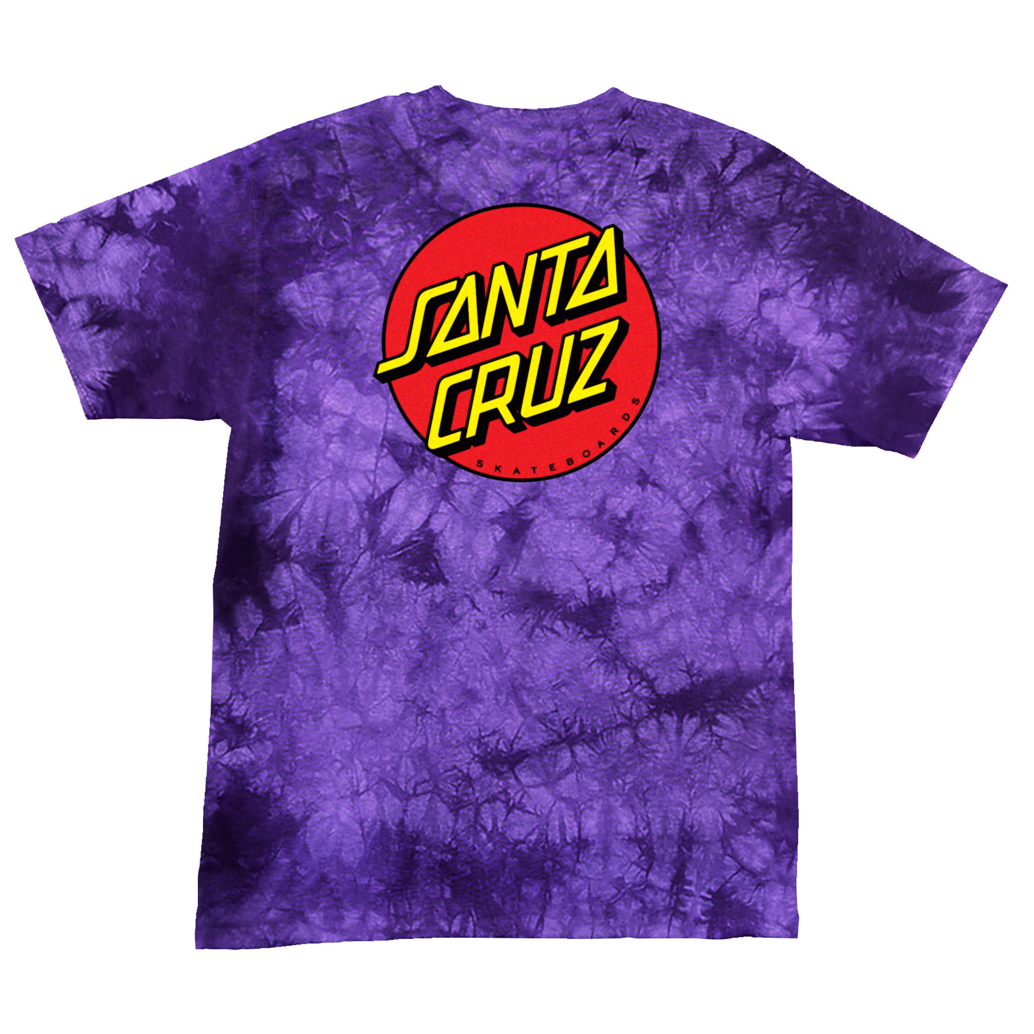 Santa Cruz Skateboards Classic Dot T-Shirt Purple Crystal Wash