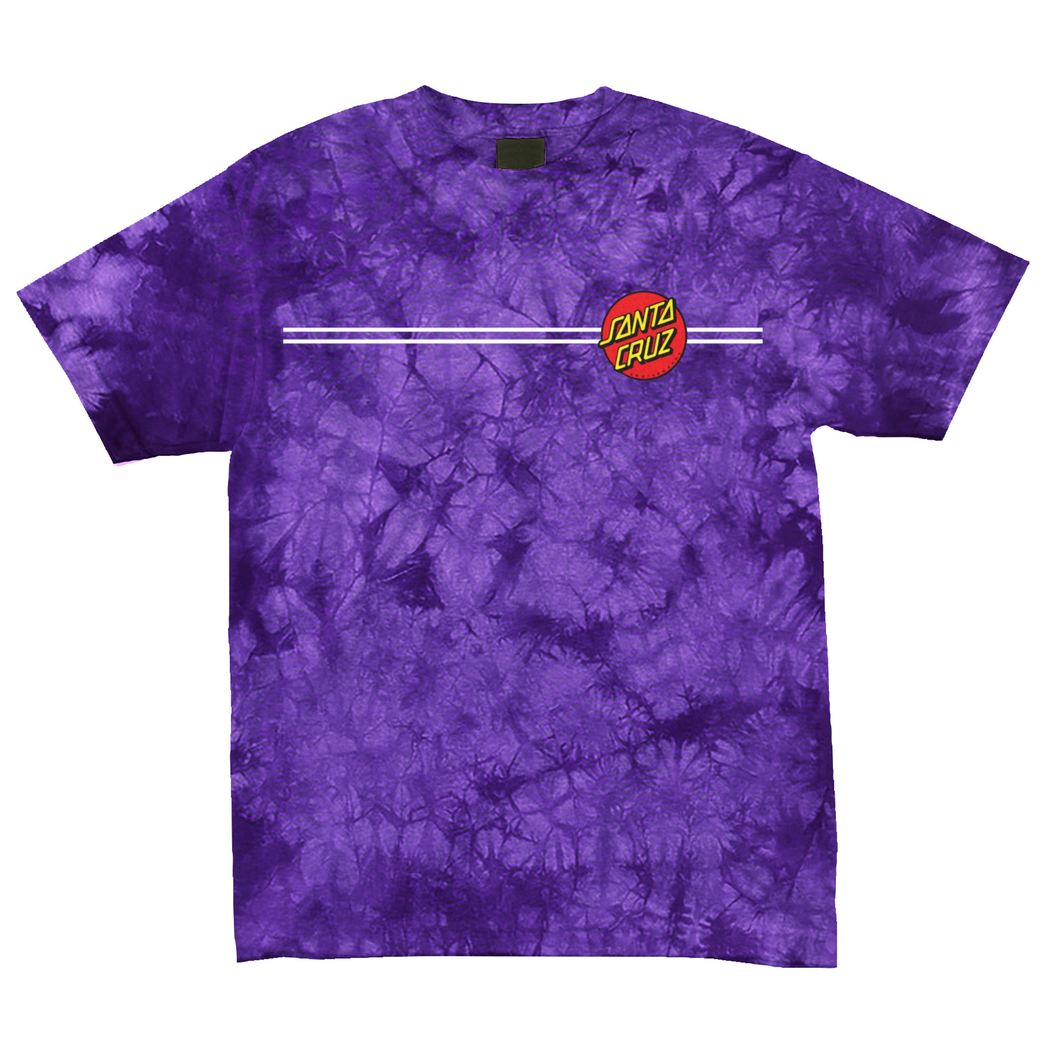 Santa Cruz Skateboards Classic Dot T-Shirt Purple Crystal Wash