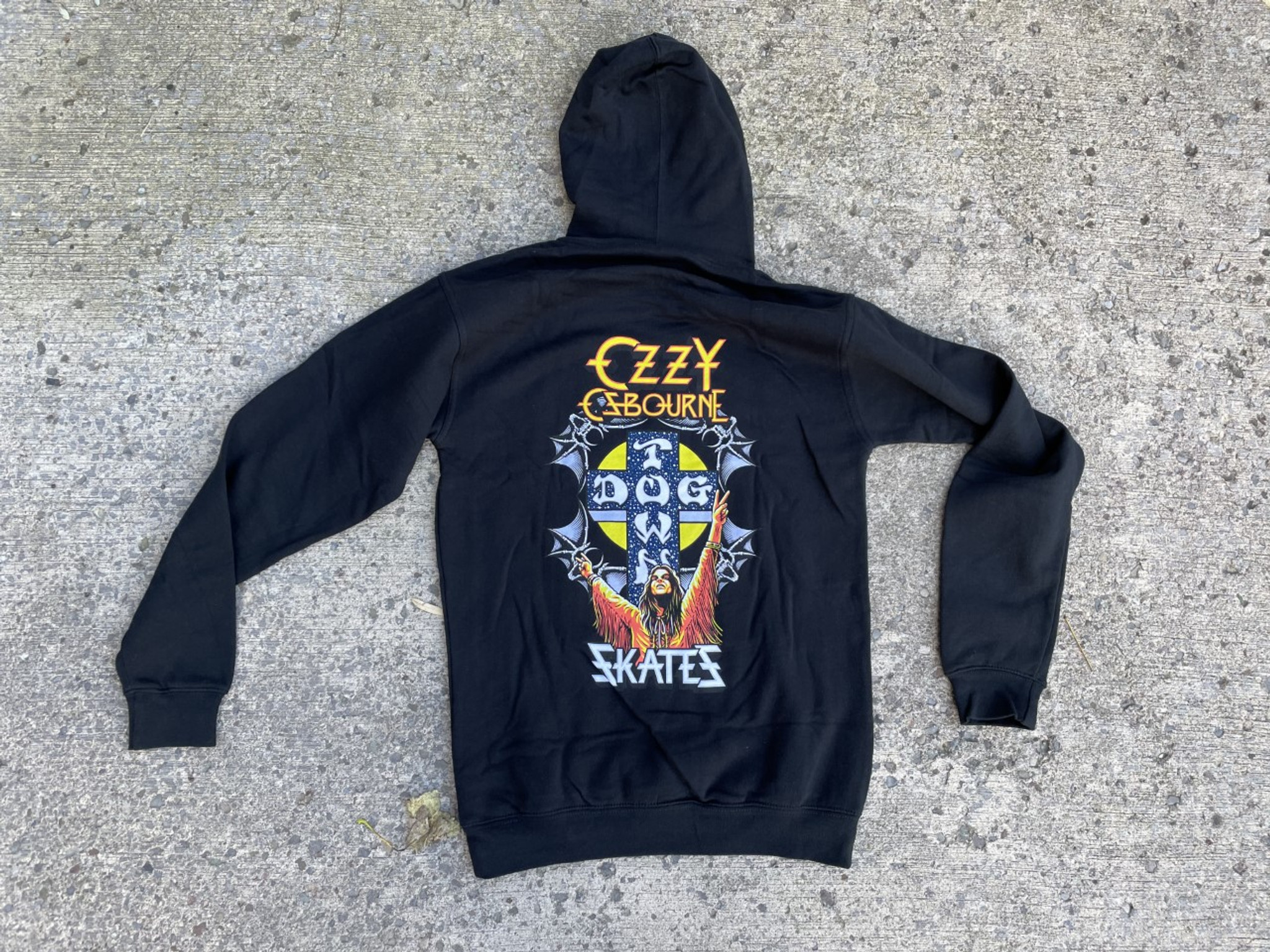 DOGTOWN81('81米) Dogtown Skates Ozzy Osbourne Sweatshirt Black Hooded Pullover