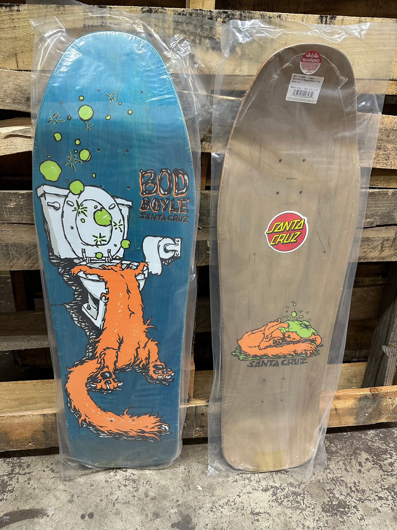 Santa Cruz Bod Boyle Sick Cat Reissue Deck 9.99