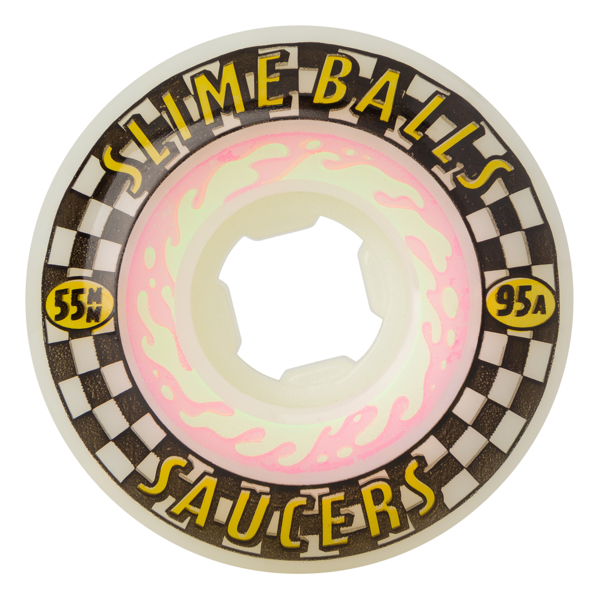 スケートボード SANTA CRUZ SLIME BALLS SAUCERS 95A 55 Santa Cruz Slime Balls Saucers Skateboard Wheels 55mm 95a