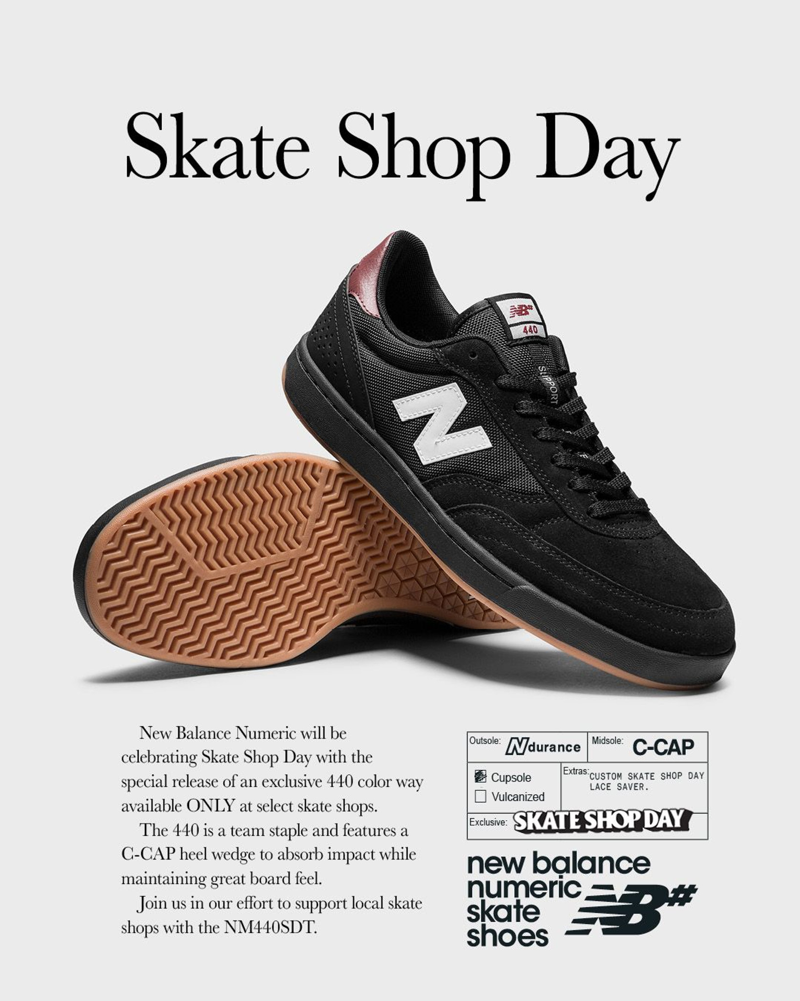 New Balance Numeric Skate Shop Day 440 [-FREE USA SHIPPING-]