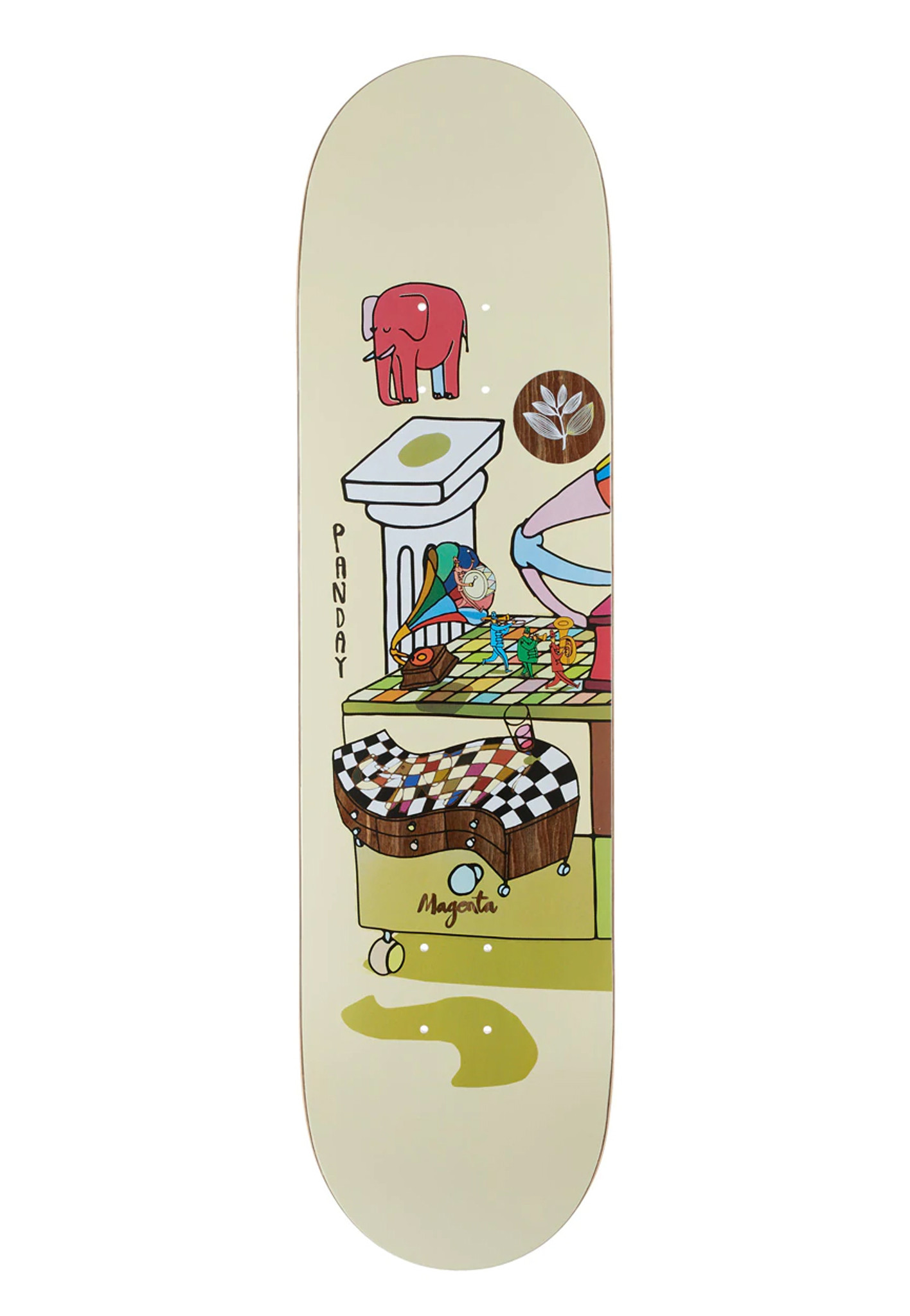 Magenta Skateboards Soy Panday Lucid Dream Skateboard Deck 8.125