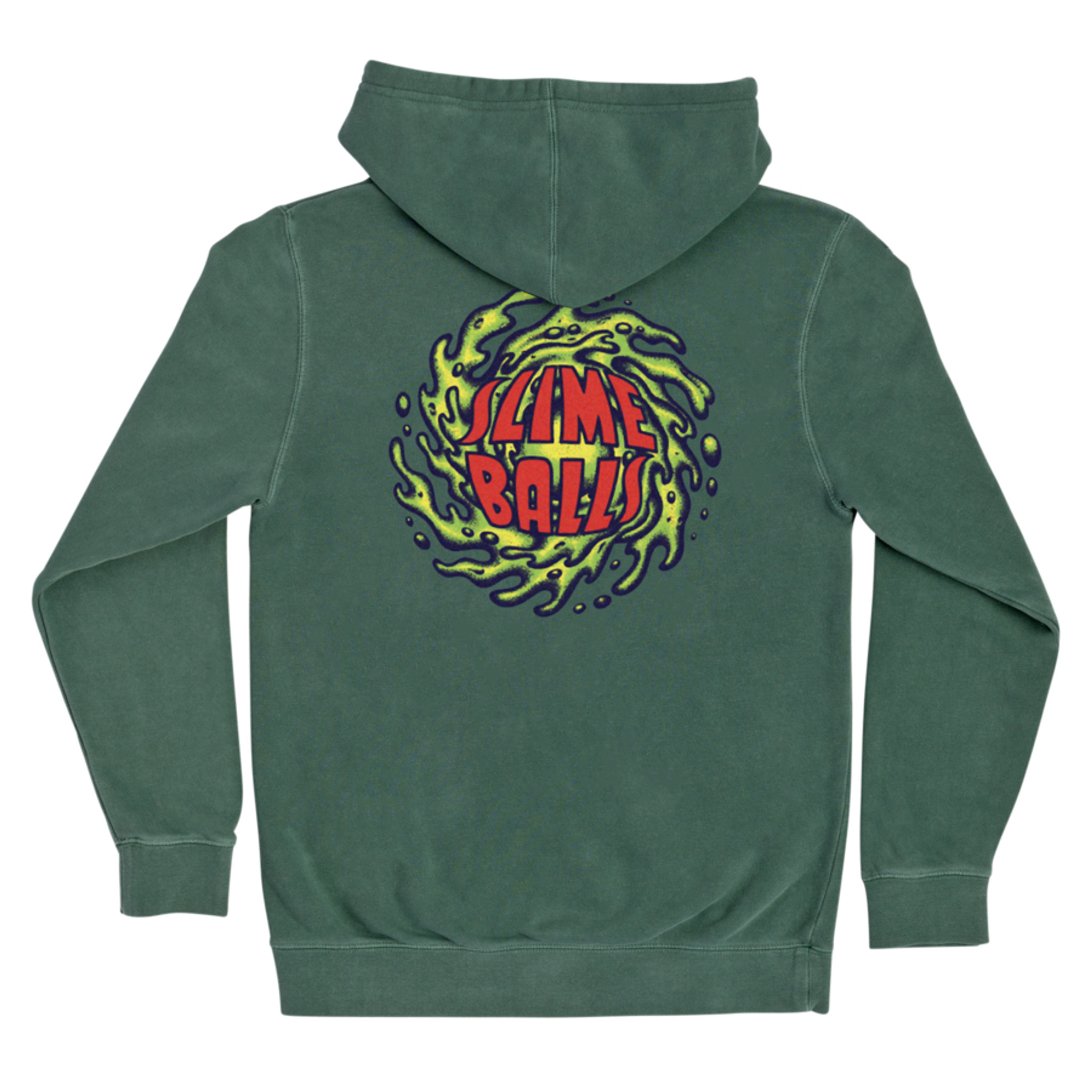 Santa Cruz Slime Balls Pullover Hooded Sweatshirt Pigment Alpine