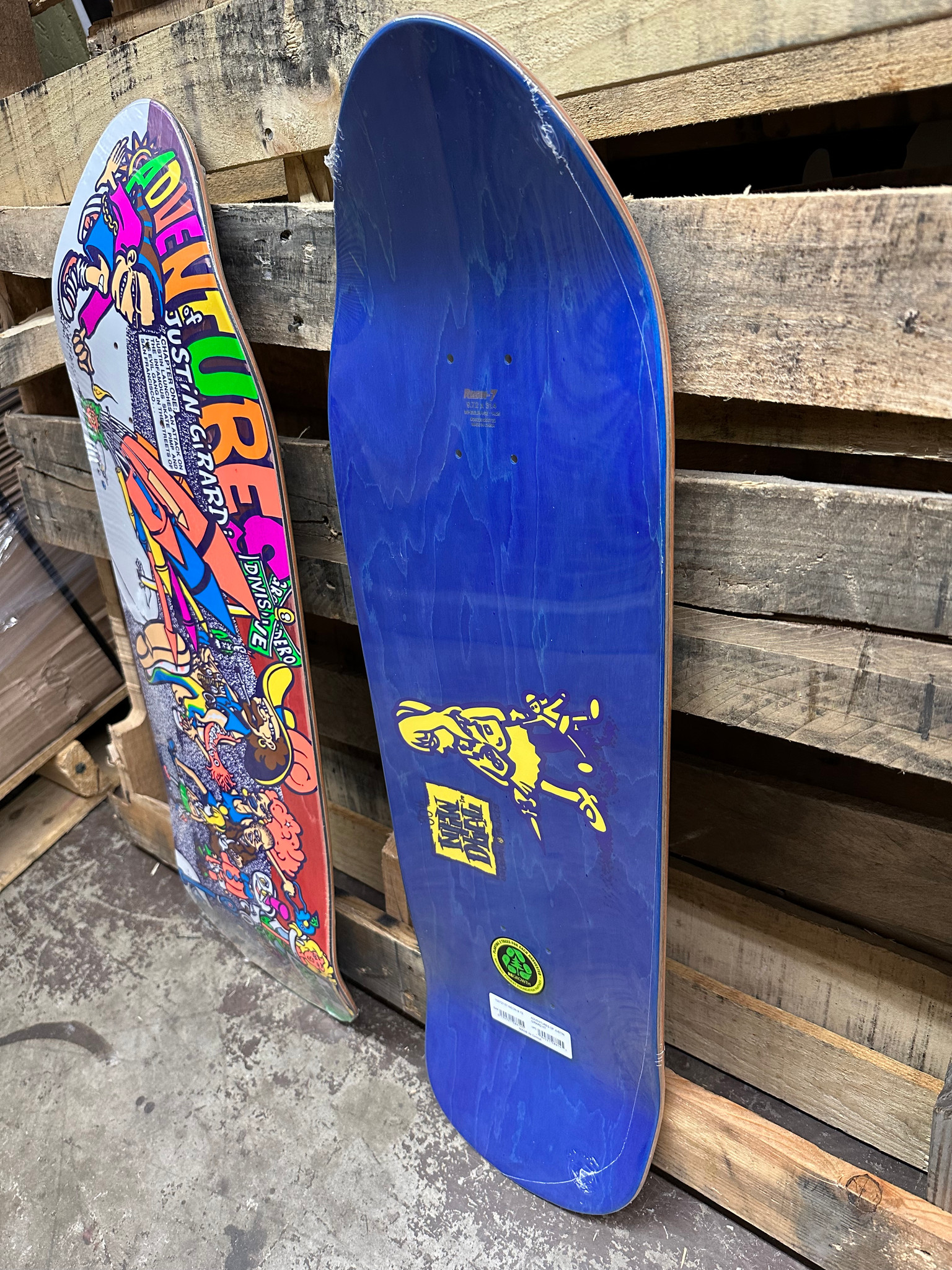 New Deal Adventures of Justin Girard Old School Reissue Skateboard