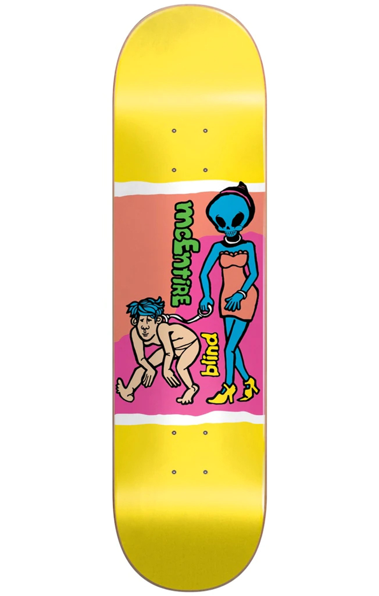 meten buik Schat Blind Skateboards McEntire Color Portrait Skateboard Deck 8.125" Super Sap