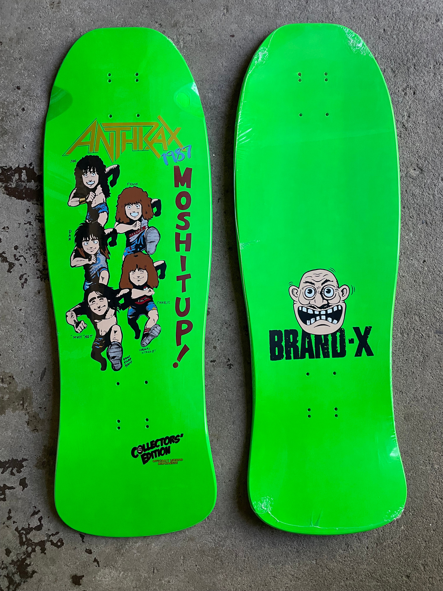 Brand-X Anthrax 1987 Reissue Collector's Edition Deck