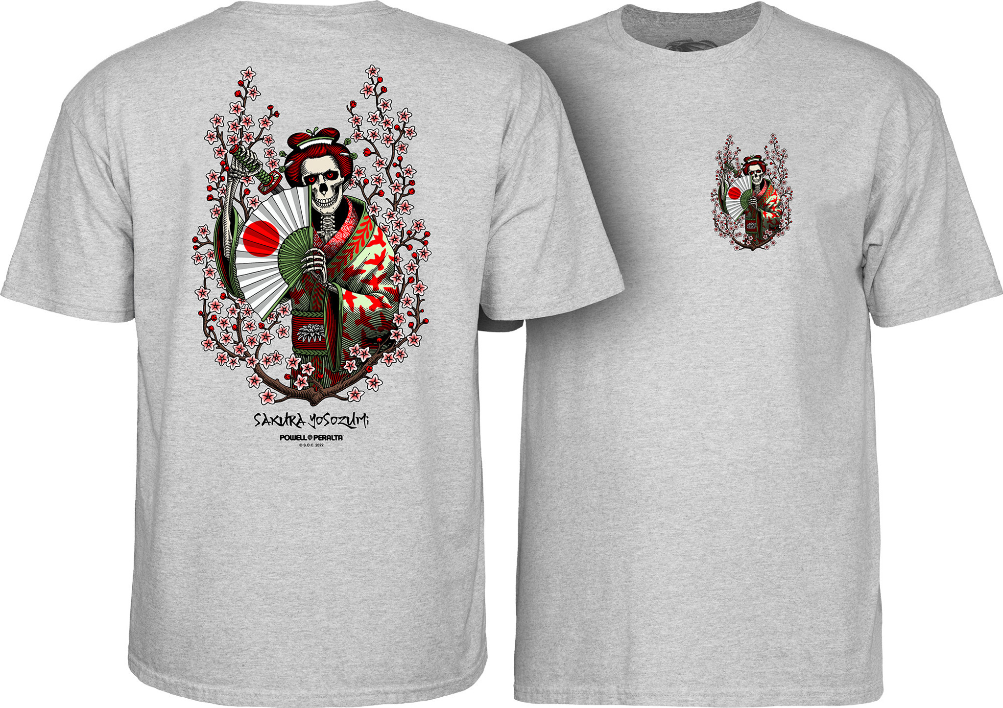 Powell Peralta Sakura Yosozumi Samurai T-Shirt (Available in 2 Colors)