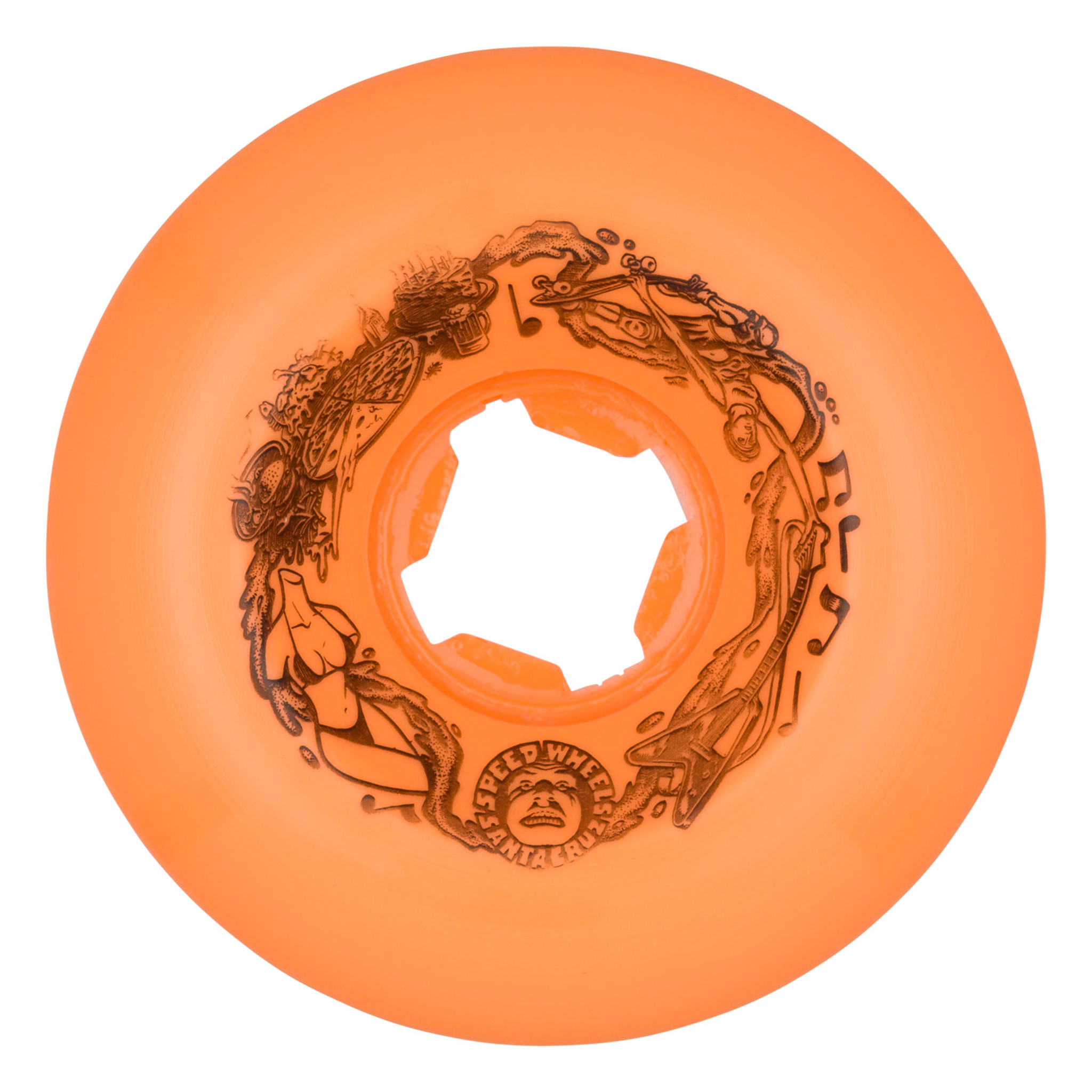 Santa Cruz Slime Balls Vomits Skateboard Wheels 60mm Orange